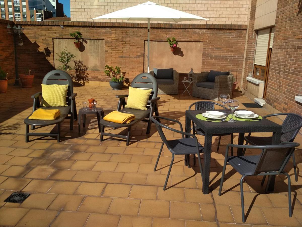 Apartamento Espronceda 22 Terraza Privada Gijón Exterior foto